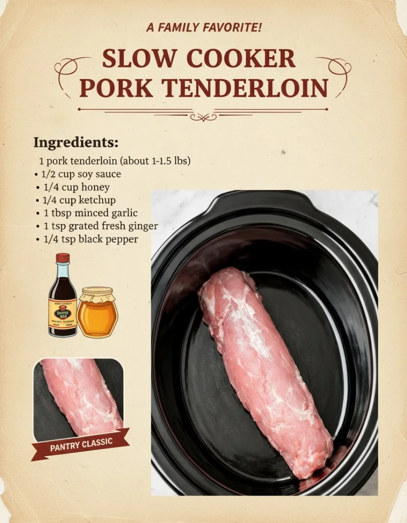 Slow Cooker Pork Tenderloin
