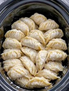 4-Ingredient Slow Cooker Potsticker Supper