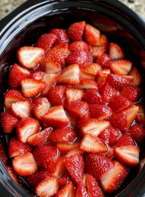 Slow Cooker Strawberry Dessert