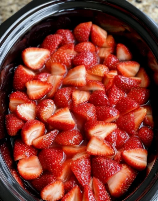 Slow Cooker Strawberry Dessert