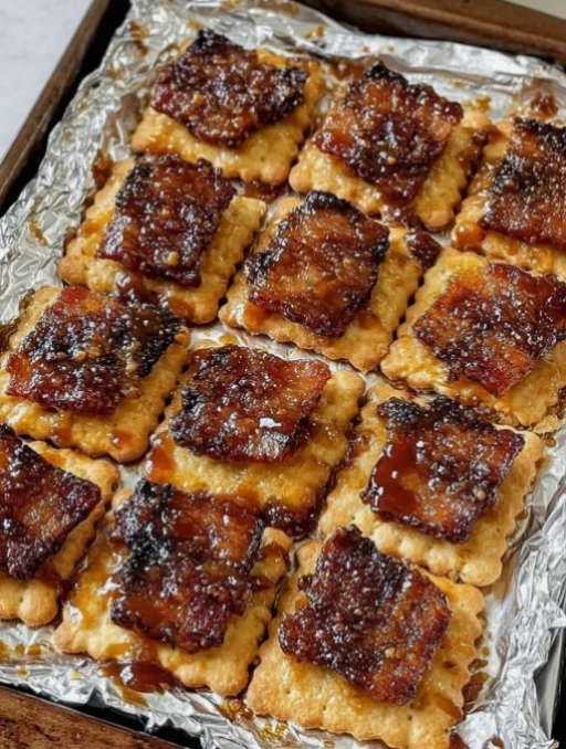 Southern 4-Ingredient Brown Sugar Bacon Crackers