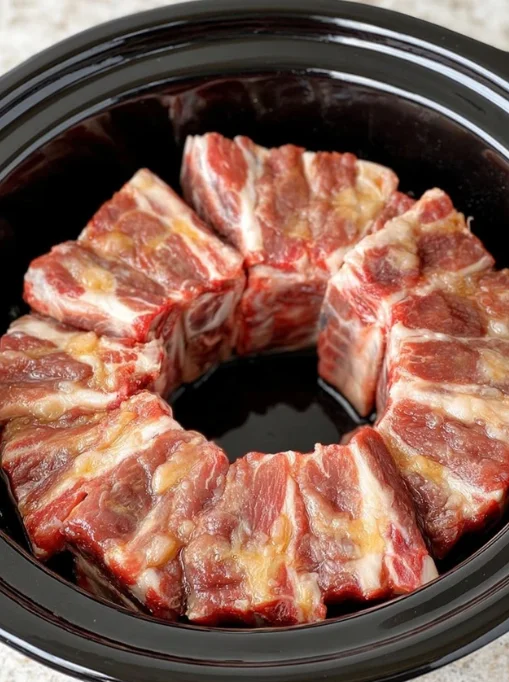 Spareribs in slow cooker