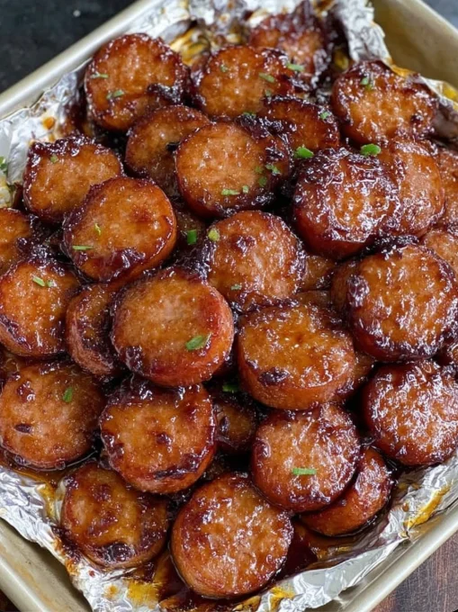 Sticky Sweet Sausage Bites