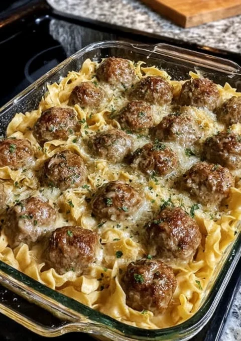Swedish Meatballs and Noodles