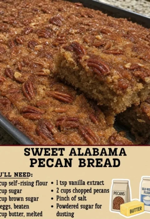 Sweet Alabama Pecan Bread