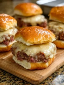 4-Ingredient Baked Corned Beef Sliders