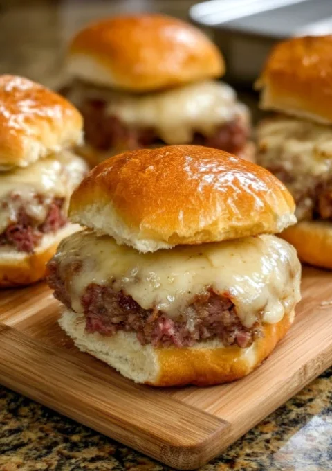 4-Ingredient Baked Corned Beef Sliders