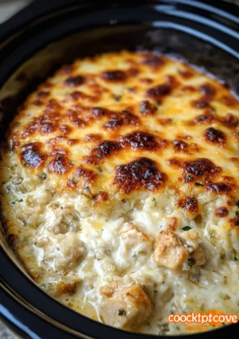 4-Ingredient Slow Cooker Cheesy Beef Potatoes