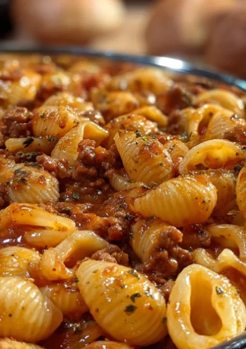 Beef & Shell Pasta