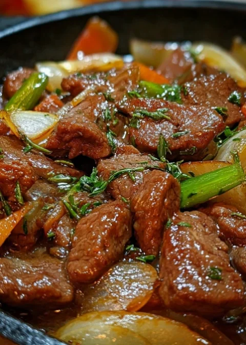 Beef Stir Fry with Onions