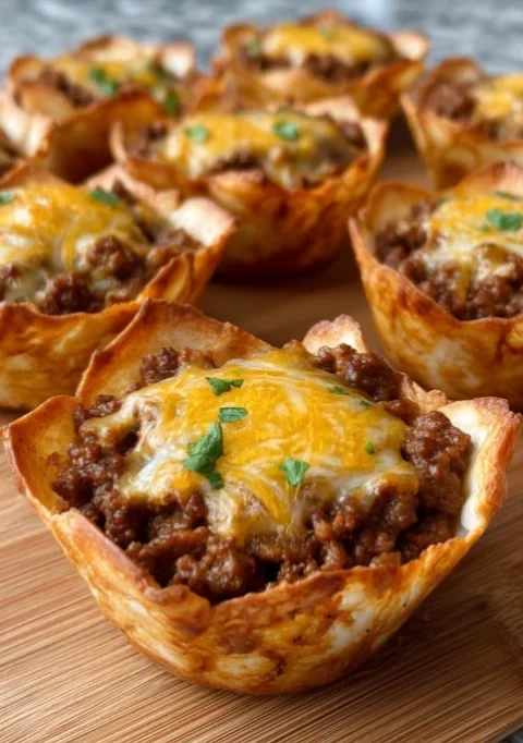 Beef Taco Cups