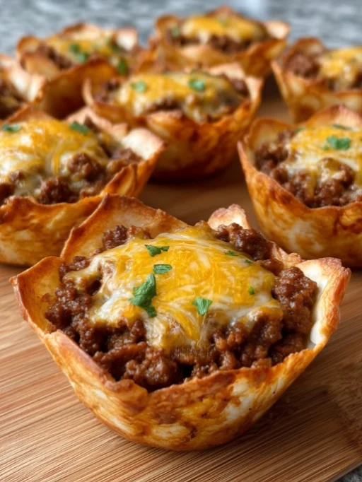Beef Taco Cups