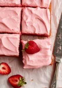 Best Strawberry Sheet Cake