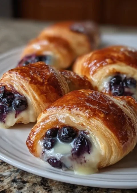 Blueberry Cheesecake Crescent Rolls