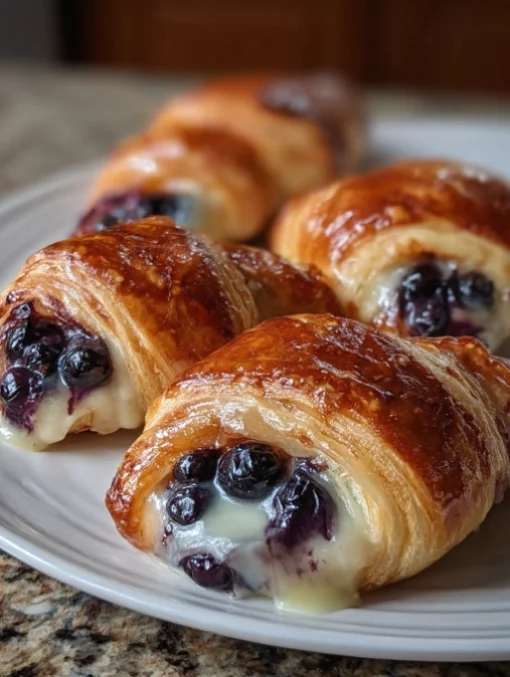 Blueberry Cheesecake Crescent Rolls