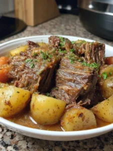 Braised Beef Pot Roast with Tender Potatoes