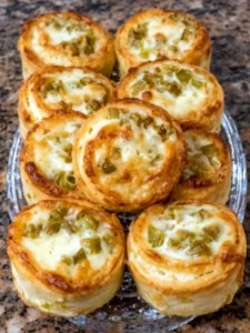 Cheese and Green Pepper Pinwheels Recipe