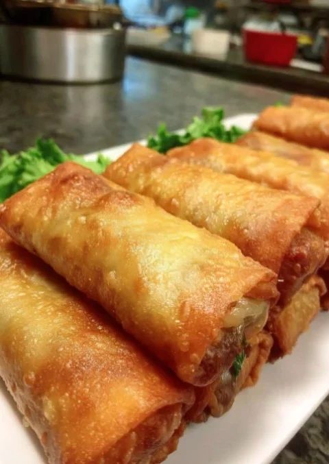 Cheesesteak Egg Roll Taco