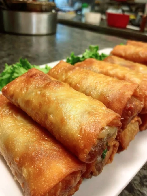 Cheesesteak Egg Roll Taco