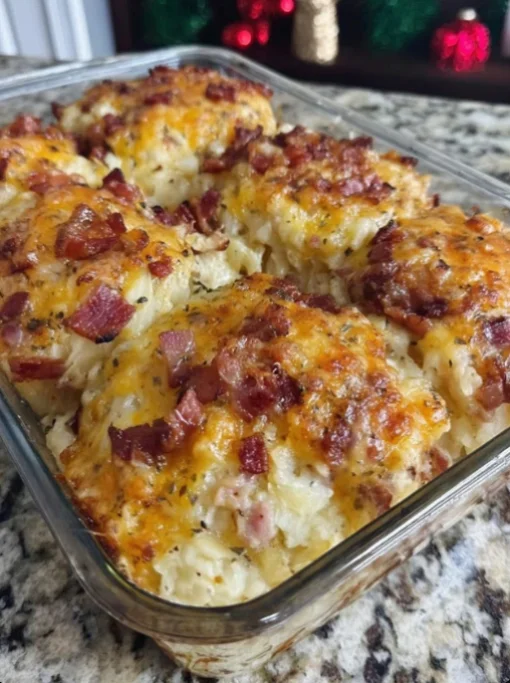 Cheesy Bacon Potato Casserole