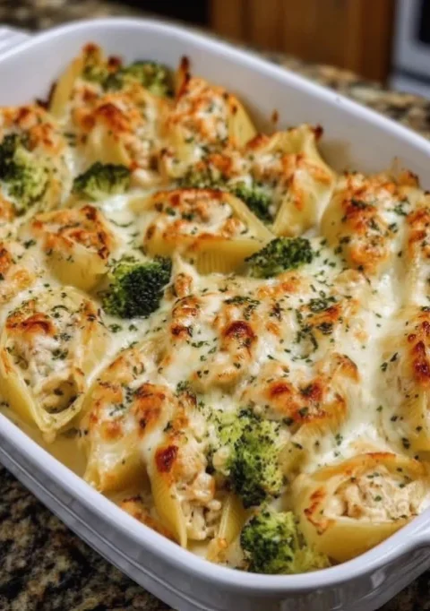 Cheesy Broccoli Stuffed Shells
