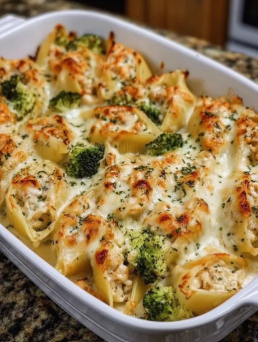 Cheesy Broccoli St■ Shells