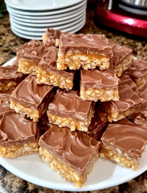 Chewy Snickers Brownies