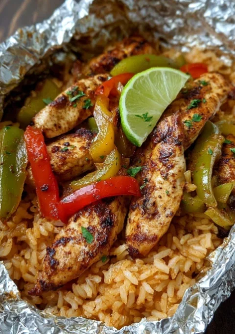 Chicken Fajita Foil Packets