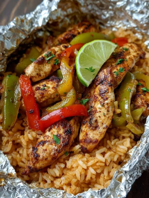 Chicken Fajita Foil Packets