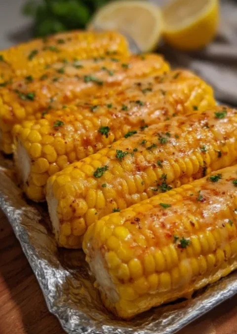 Corn on the cob with seasoning