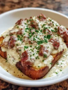 Creamed Chipped Beef on Toast
