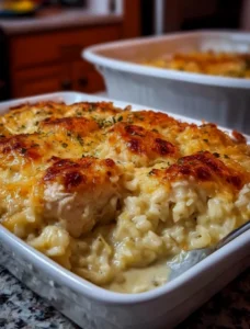 Creamy Chicken & Rice Casserole