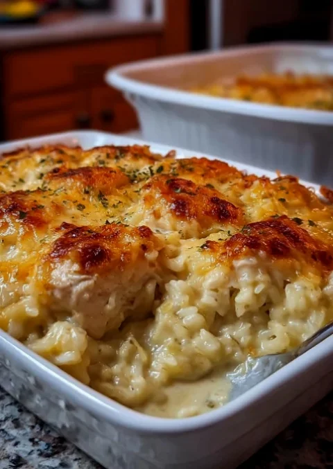 Creamy Chicken & Rice Casserole