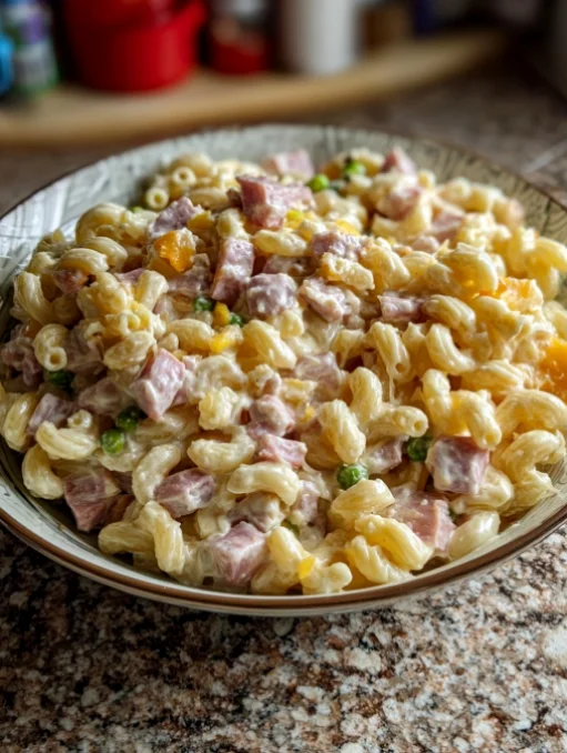 Creamy Ham Pasta Salad