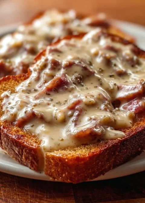 Creamy Homestead Beef Gravy Toast