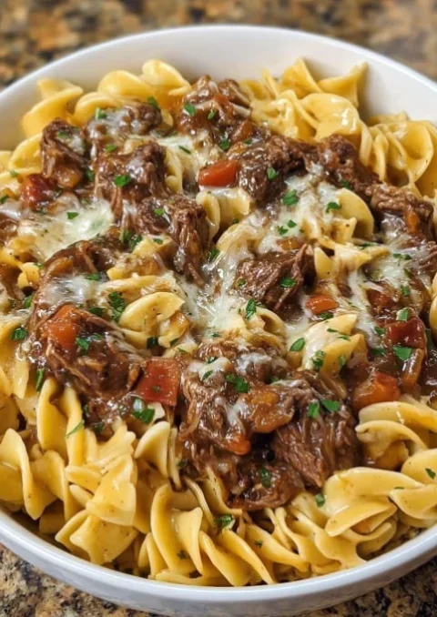 Crockpot Beef and Noodles
