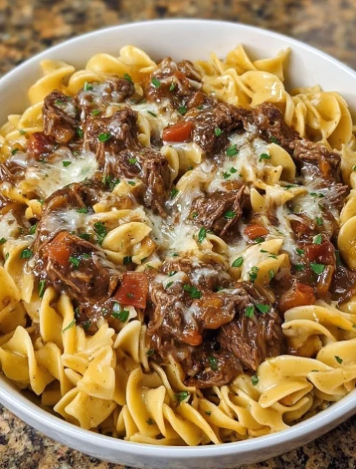 Crockpot Beef and Noodles