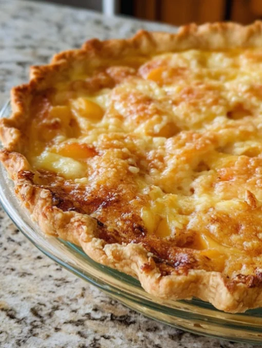 Custard Peach Pie