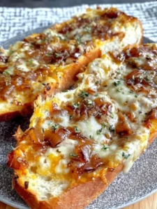 French Onion Garlic Bread