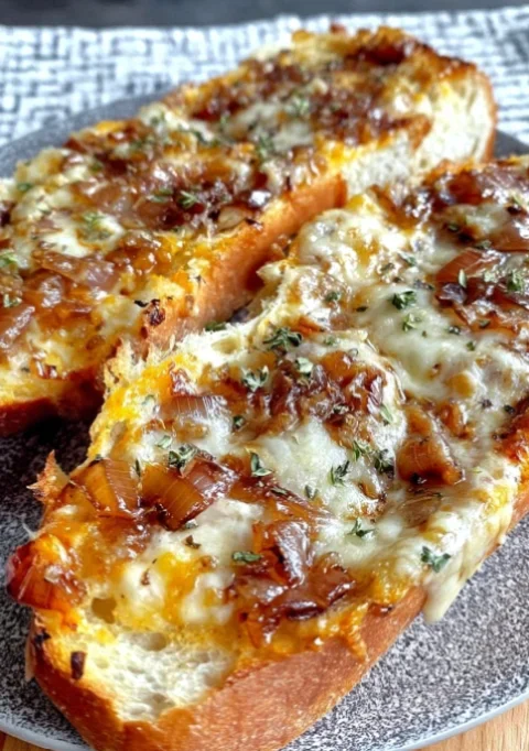 French Onion Garlic Bread
