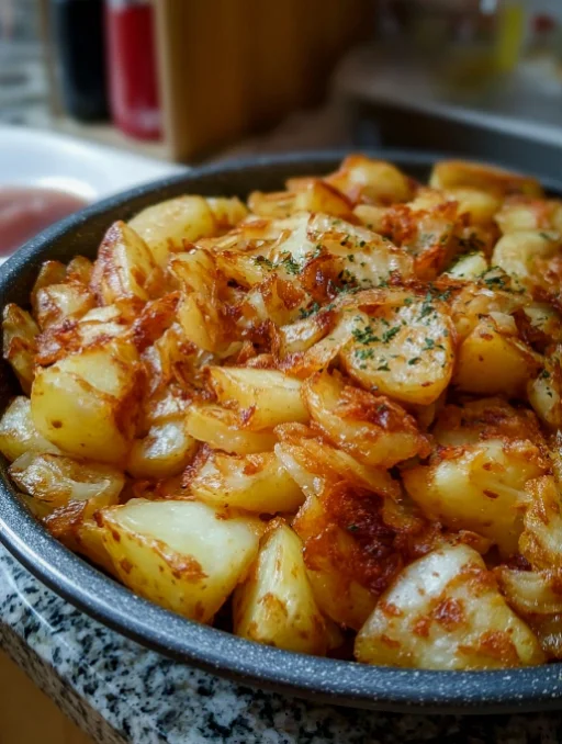 Fried Potatoes and Onions