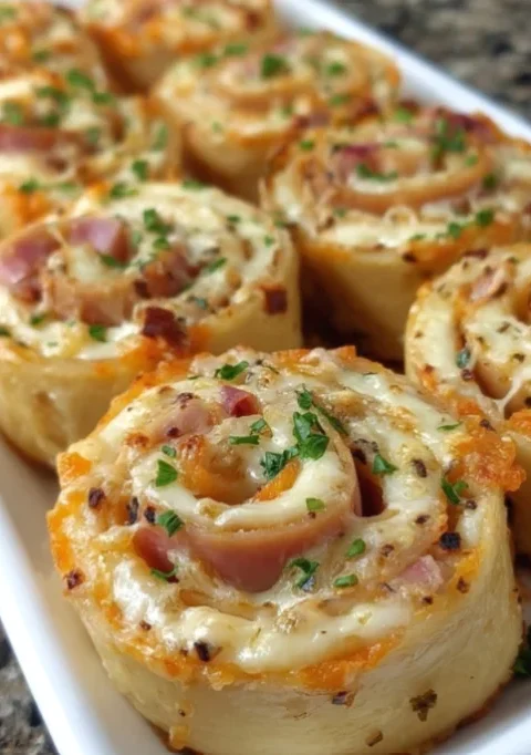 Ham And Cheese Pinwheels