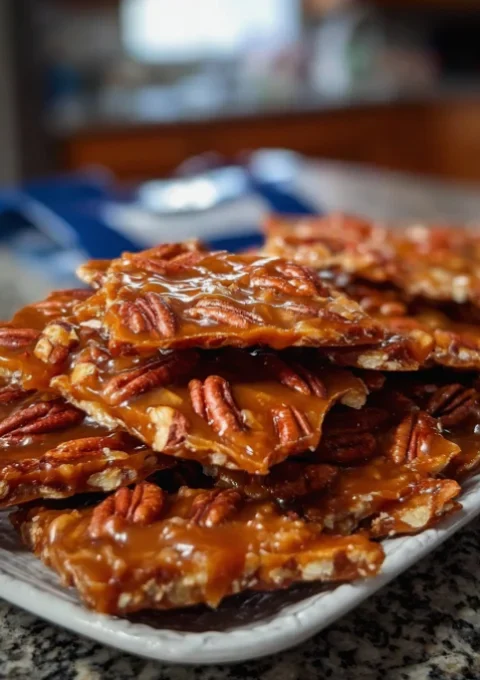 Homemade Pecan Brittle