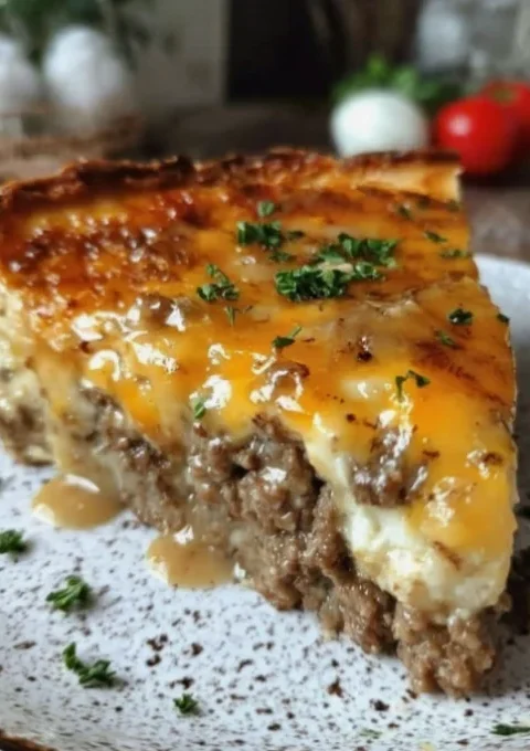 Impossible Cheeseburger Pie