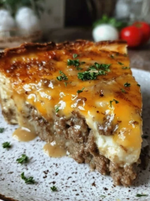 Impossible Cheeseburger Pie