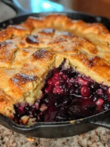 Iron Skillet Blackberry Cobbler