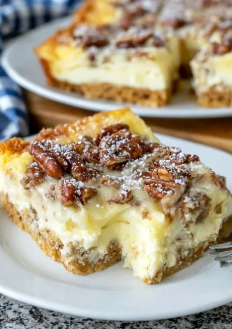 Pecan Cheesecake Bars