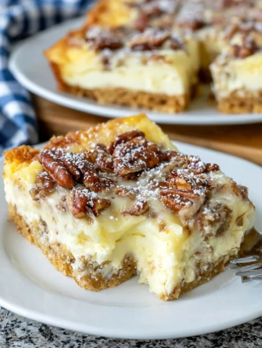 Pecan Cheesecake Bars