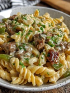 Philly Cheesesteak Pasta
