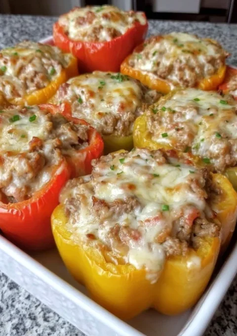 Philly Cheesesteak Stuffed Peppers